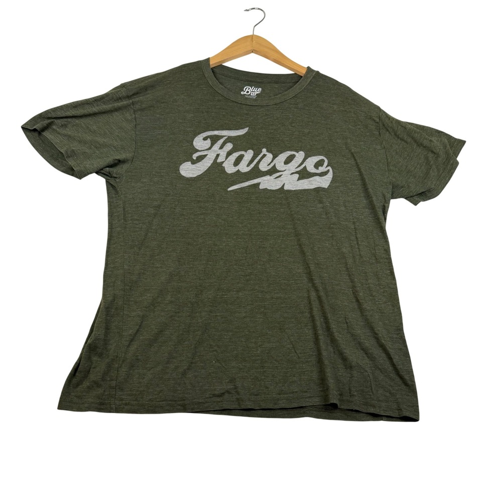 Blue 84 Fargo Graphic T-Shirt Mens Large‎ Olive Green Heathered Tri-blend 4251